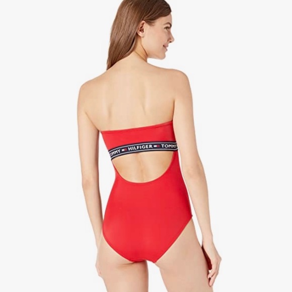 TOMMY HILFIGER Bandeau Swimsuit ❤️❤️❤️ - Picture 3 of 10